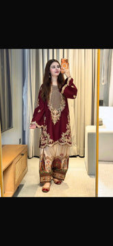LUXURY SILK 2PCS STITCHED | LS-3607-US