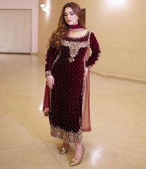 LUXURY VELVET 3PCS STITCHED | LV-52022-US